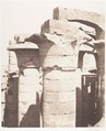 Karnak (Thèbes), Palais - Salle Hypostyle - Colonnade Centrale - Chapiteaux, Félix Teynard  French, Salted paper print from paper negative