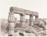 Karnak (Thèbes), Palais - Partie Posterieure - Fragment de Colonnades Vu du Point S, Félix Teynard French, Salted paper print from paper negative
