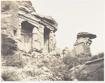 Djébel Selséleh (Silsilis), Steles Architecturales Taillées Dans les Carriéres, Félix Teynard French, Salted paper print from paper negative