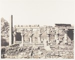 Ile de Fîleh (Philæ), Édifice du Sud et Partie de la Colonnade Occidentale Vue du Point V, Félix Teynard French, Salted paper print from paper negative