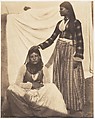 Wassileh and Lhedeh, Ghawagea, Ernest Benecke French, Salted paper print from paper negative