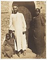 Abu Nabut and Negro Slaves in Cairo, Ernest Benecke French, Salted paper print from paper negative