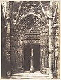 Portail de la Calende, Rouen Cathédral, Edmond Bacot  French, Salted paper print from glass negative
