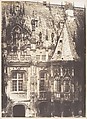 Fragment du Palais de Justice, Rouen, Edmond Bacot French, Salted paper print from glass negative