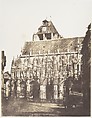 Cathédrale de Louviers, vue générale, Edmond Bacot French, Salted paper print from glass negative