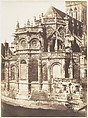 Abside de Saint-Pierre, Caen, Edmond Bacot  French, Salted paper print from glass negative