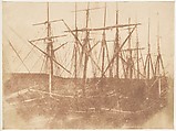 St. Andrews (?). Ships in the Harbor, Hill and Adamson British, Scottish, Salted paper print from paper negative