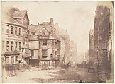 Edinburgh. The High Street with John Knox's House, Hill and Adamson British, Scottish, Salted paper print from paper negative