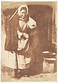Newhaven Fishwife, Hill and Adamson  British, Scottish, Salted paper print from paper negative