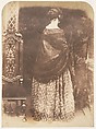 Lady, Standing, Hill and Adamson  British, Scottish, Salted paper print from paper negative