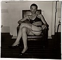 Seated man in a bra and stockings, N.Y.C., Diane Arbus  American, Gelatin silver print