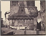Casa di Rienzi, Rome, Unknown, Salted paper print from paper negative