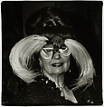 A woman in a bird mask, N.Y.C., Diane Arbus American, Gelatin silver print