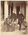 [The Countess Canning, The Earl Canning, G.G. and Lord Clyde C.in C., Simla], Unknown, Albumen silver print from glass negative