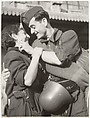 [Soldier Embracing Woman, Barcelona, Spain], Robert Capa  American, born Hungary, Gelatin silver print