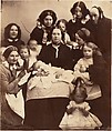Mr. and Mrs. R. B. Tennent, Mrs. E. H. Yates, Mrs. Brandram, their Children and Three Nurses, Unknown, Albumen silver print from glass negative
