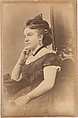 [Unidentified Woman], Unknown, Albumen silver print