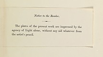 The Pencil of Nature, William Henry Fox Talbot (British, Dorset 1800–1877 Lacock), Salted paper prints from paper negatives
