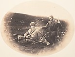 [Ned and Colin Ross with Hunt Trophy], Horatio Ross  British, born Scotland, Salted paper print