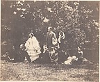 [Macrae, Ross, and Warner Families Outdoors], Horatio Ross  British, born Scotland, Salted paper print