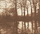 [Winter Trees, Reflected in a Pond], William Henry Fox Talbot  British, Salted paper print from paper negative
