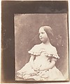 [The Photographer's Daughter], William Henry Fox Talbot  British, Salted paper print from paper negative
