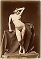 [Young Woman, Nude, From the Front with Hand Over Face], Unknown, Albumen silver print from glass negative