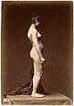 [Young Woman, Nude, Full Figure in Profile], Unknown, Albumen silver print from glass negative