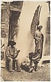 [Angel of the Passion, Sainte-Chapelle, Paris], Auguste Mestral  French, Salted paper print from paper negative