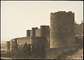 The Ramparts of Carcassonne, Gustave Le Gray (French, 1820–1884), Salted paper print from waxed paper negative