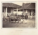 Riche Annamite montant à cheval, Cochinchine, Emile Gsell French, Albumen silver print from glass negative
