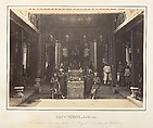 Cérémonie religieuse dans la Pagode Chinoise de Cholen, Saïgon, Cochinchine, Emile Gsell French, Albumen silver print from glass negative