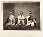 Femmes du Prince Phra-Kéo-Pha, Emile Gsell French, Albumen silver prints from glass negatives