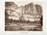 Yosemite Falls, 2,634 feet, Carleton E. Watkins American, Albumen silver print from glass negative