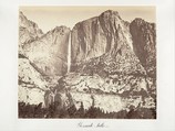 Yosemite Falls, 2,634 feet, Carleton E. Watkins American, Albumen silver print from glass negative