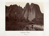Cathedral Rocks, Yosemite, Carleton E. Watkins American, Albumen silver print from glass negative