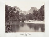 North and South Dome, Yosemite, Carleton E. Watkins American, Albumen silver print from glass negative