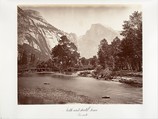 North and South Dome, Yosemite, Carleton E. Watkins American, Albumen silver print from glass negative