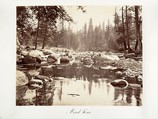 Merced River, Carleton E. Watkins American, Albumen silver print from glass negative