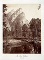 The Three Brothers, Yosemite, Carleton E. Watkins American, Albumen silver print from glass negative