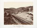 Eureka Quartz Mill and Flume, Nevada, Carleton E. Watkins American, Albumen silver print from glass negative