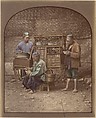 Cuisine ambulante, Unknown, Albumen silver print from glass negative with applied color