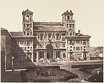 Villa Medici, Eugène Constant French, active Italy, Albumen print from glass negative