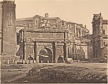 Arco di Settimio Severo, Eugène Constant  French, active Italy, Albumen print from glass negative