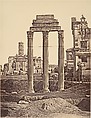 Rovine del Foro, Eugène Constant  French, active Italy, Albumen print from glass negative
