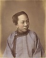 Fille de Shanghai, Raimund von Stillfried  Austrian, Albumen silver print from glass negative with applied color
