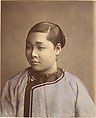 Fille de Shanghai, Raimund von Stillfried  Austrian, Albumen silver print from glass negative with applied color