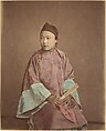 Fille de Lantcheou, Raimund von Stillfried  Austrian, Albumen silver print from glass negative with applied color