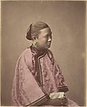 Fille de Shanghai, Raimund von Stillfried  Austrian, Albumen silver print from glass negative with applied color