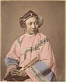 Fille de Sootchow (Suzhou Girl), Raimund von Stillfried  Austrian, Albumen silver print from glass negative with applied color
